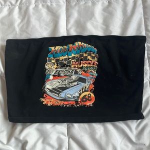 small black retro tube top